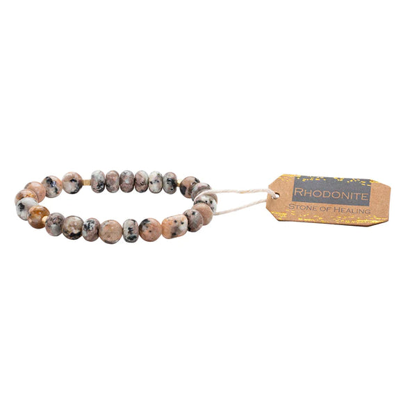 Rhodonite Bracelet - Stone of Healing