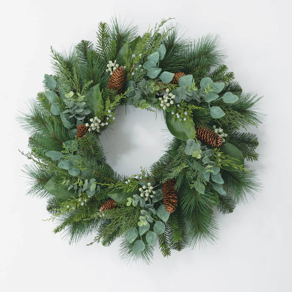 Mix Pine/Eucalyptus Wreath