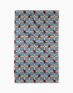 Floral Parade Grid Tea Towel