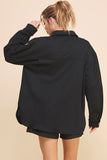 Jacquard Knit Shirt - Black