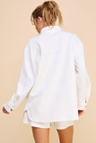 Jacquard Knit Shirt - White