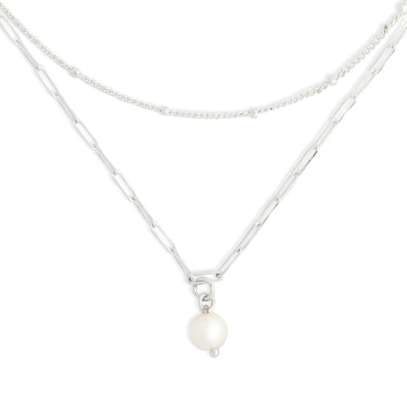 Pearls From Within Necklace - Silver
