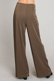 Olive- Wide Leg Pants