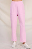 Jacquard Knit Pants - Pink