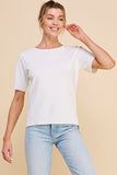 Short Sleeve Pullover- Off White