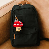 Punchkins Funny Plush Mushroom Bag Charm