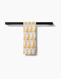 Floral Spring Bunny Tea Towel