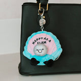 Punchkins Clam Plush Bag Charm Cute "Happy as a Clam"