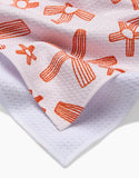 Chunky Striped Flower Tea Towel