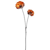 Metallic Poppy Spray- Purple/Orange