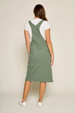 Corduroy Overall Dress in Sage