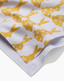 Floral Spring Bunny Tea Towel