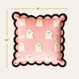 Scalloped Square Throw Pillow-Boo Crew
