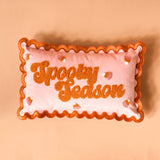 Scalloped Rectangle Throw Pillow-Spooky Season