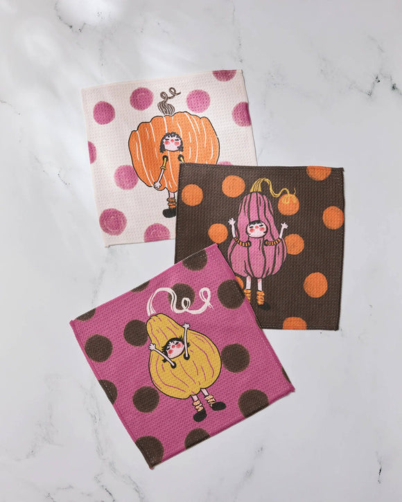 Fall Day Parade Dishcloth Set