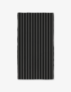 Black Linen Luxe Bath Towel