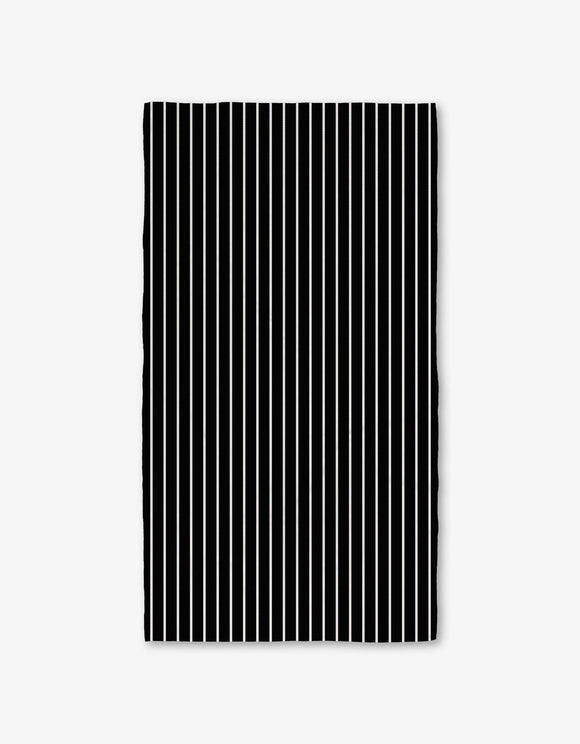 Black Linen Luxe Bath Towel