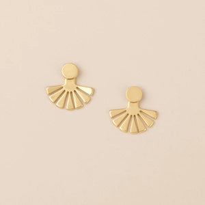 Refined Earring Collection - Sunburst Ear Jacket/Gold Vermeil
