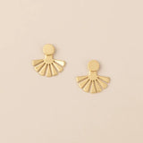 Refined Earring Collection - Sunburst Ear Jacket/Gold Vermeil