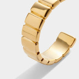 'Optimism' Waterproof Gold Amulet Hoop Earrings