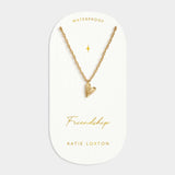 Friendship Waterproof Gold Heart Necklace