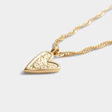 Friendship Waterproof Gold Heart Necklace