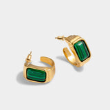 'Good Energy' Waterproof Gold Hoop Earrings