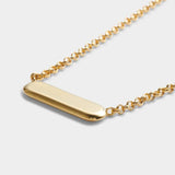 'With Love' Waterproof Gold Signet Necklace