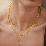 Celeste Waterproof Gold Snake Chain Necklace