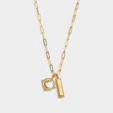 'To The Moon and Back' Waterproof Gold Charm Necklace