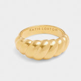 Harper Twist Ring in Gold