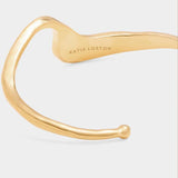 Marina Waterproof Gold Wave Bangle