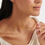 Heart Of Gold Waterproof Charm Necklace