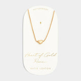 Heart Of Gold Waterproof Charm Necklace