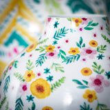 Enameled Floral Vase