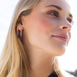 Chromacolor Miyuki Rainbow Fringe Earrings - Multi/Gold
