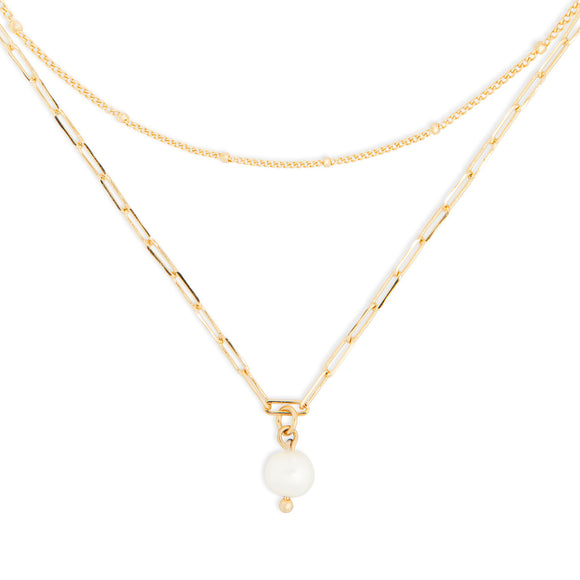 Pearls From Within Necklace - Gold
