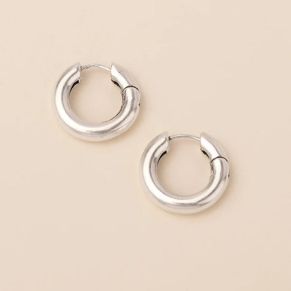 Refined Earring Collection - Stellar Hoop/Sterling Silver