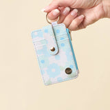 Aqua - Daisy Craze Keychain Wallet