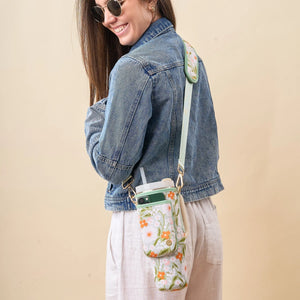 Tumbler Sling Bag - Floral Haven Sage