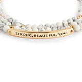 Necklace/Bracelet - White Mix