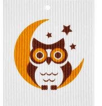Owl in Moon Swedish Wash Towel