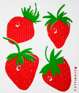 Strawberries Swedish Wash Towel