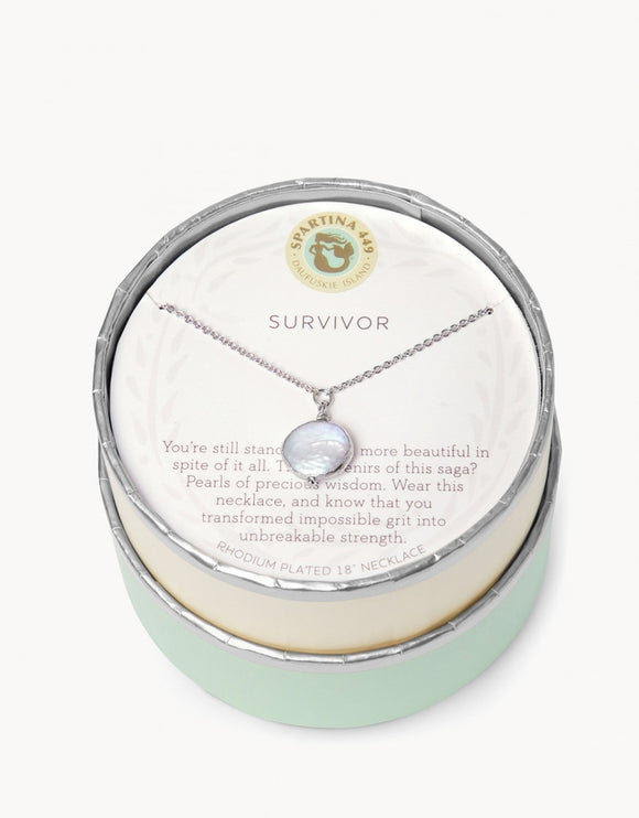 Survivor - Silver Necklace