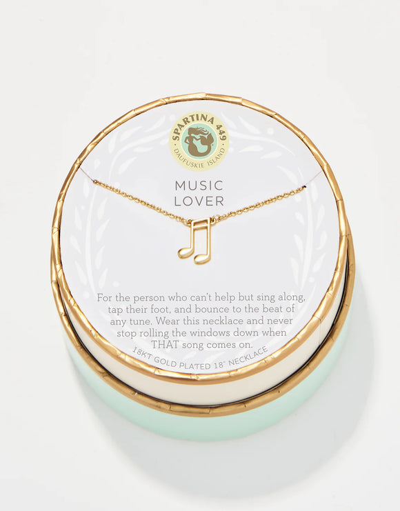 Music Lover - Necklace/Gold