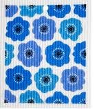 Blue Flowers Swedish Wash Towel