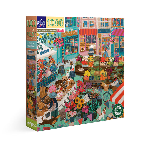English Green Market 1000 Piece Square Puzzle