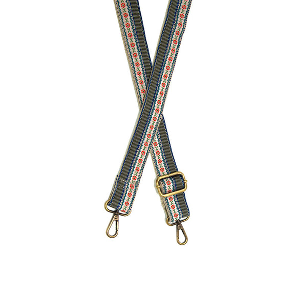 Daisy Striped Guitar Strap