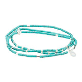 Teardrop Stone Wrap Turquoise/Opalite/Silver - Stone of Calm