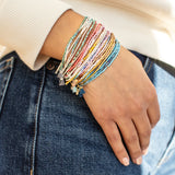Chromacolor Miyuki Bracelet Trio - Black Multi/Silver